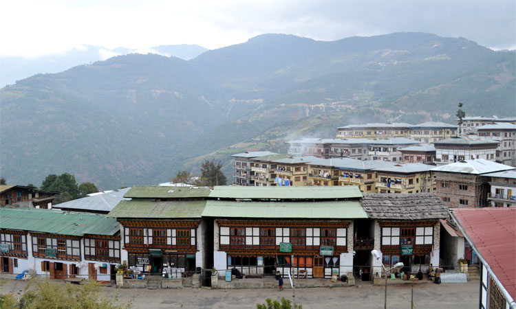 View of Mongar town