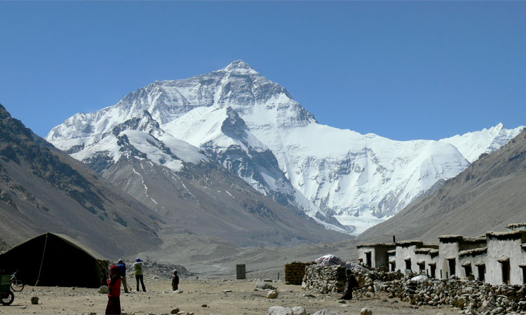 Everest base camp from Tibet side