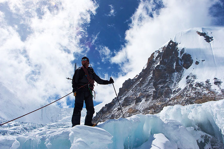 A climber during Everest Expedition