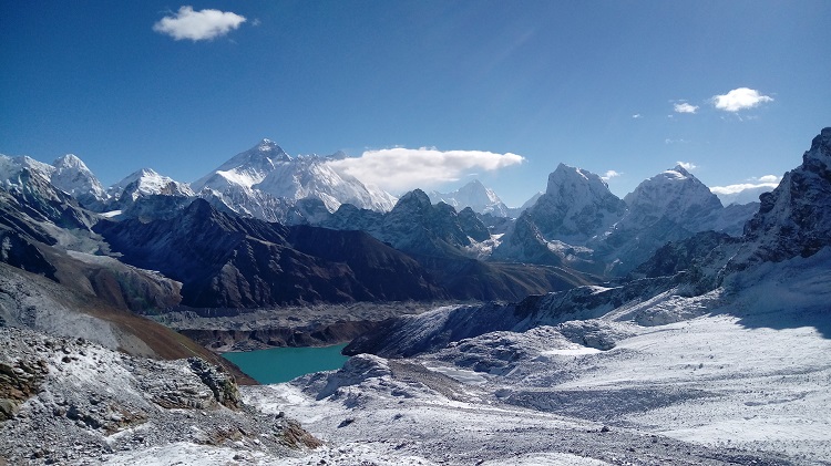 Renjo La pass during Everest High Pass Trek